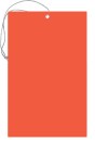  Elastic String Tag 3 1/2x5 1/2 Fluorescent orange